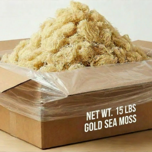 Gold Raw Sea Moss - 15 Lbs Box