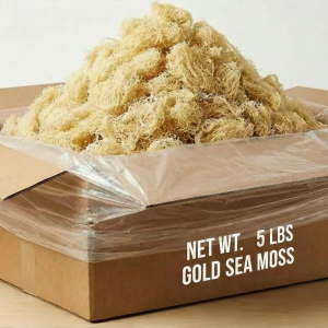 Gold Raw Sea Moss - 5 Lbs Box